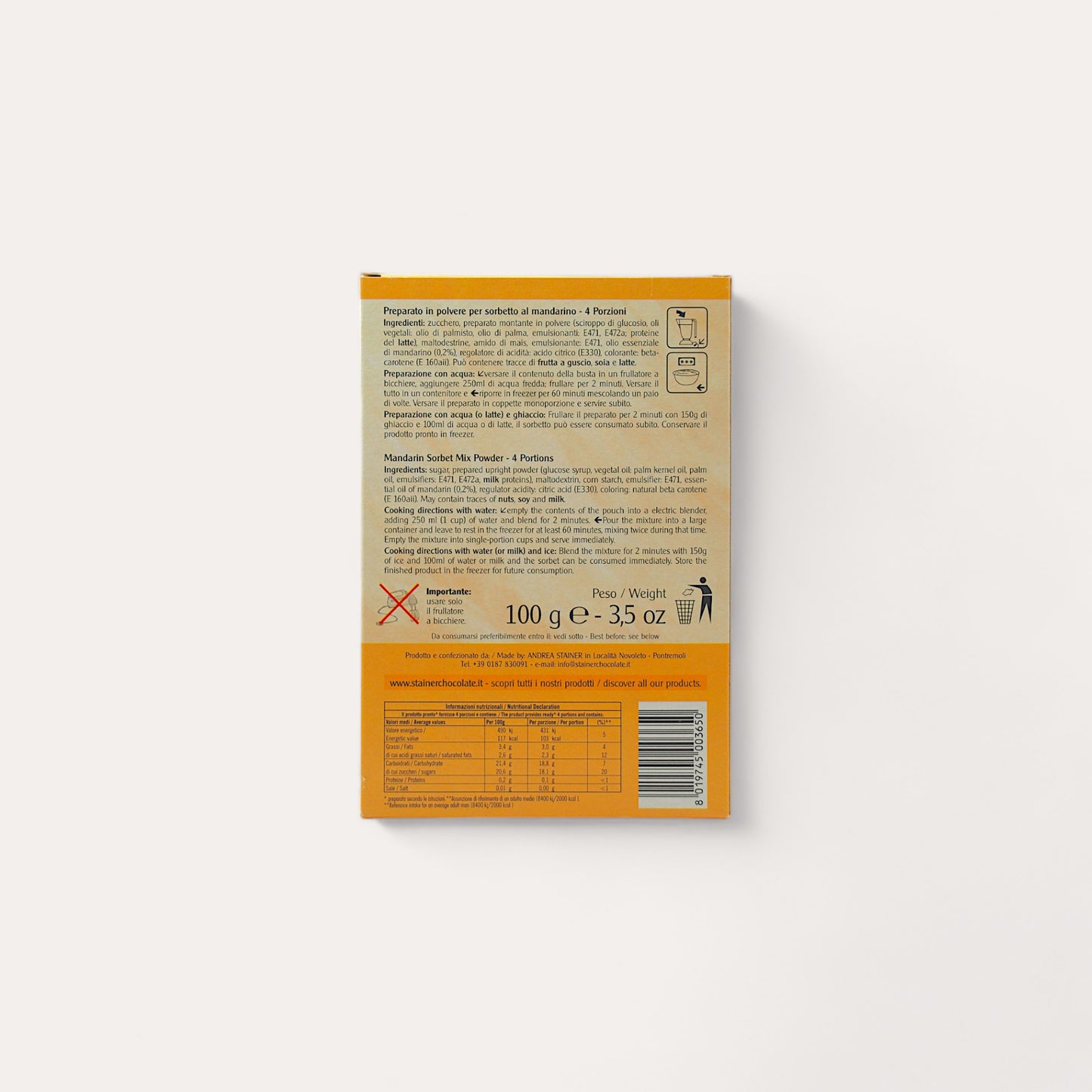 Sorbetto al Mandarino