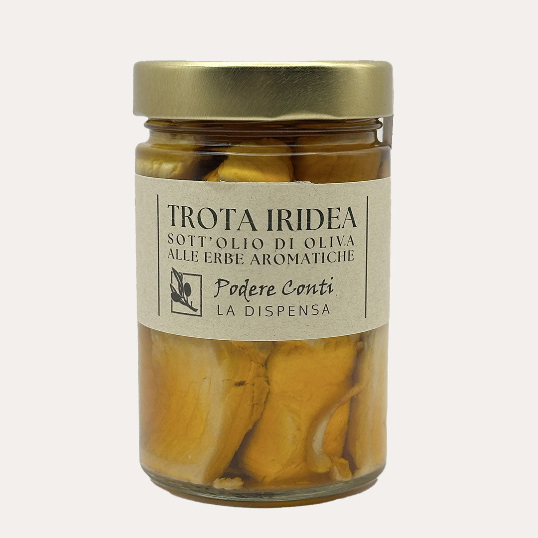 Trota Iridea Sott'olio di oliva alle Erbe Aromatiche